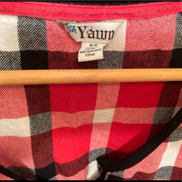 Original Yawn Nightwear Plaid Short Nightgown - Picture 6 of 11